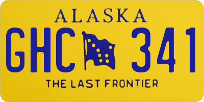 AK license plate GHC341