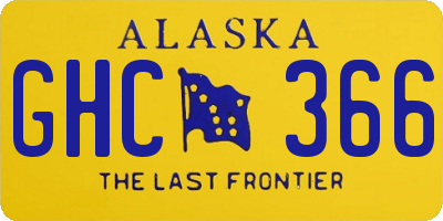 AK license plate GHC366