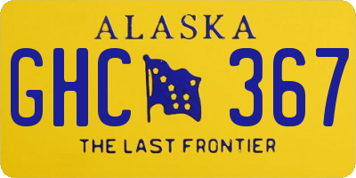 AK license plate GHC367