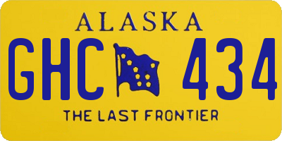 AK license plate GHC434