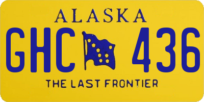 AK license plate GHC436