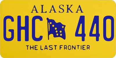 AK license plate GHC440