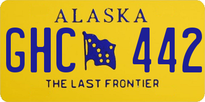 AK license plate GHC442