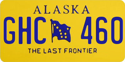 AK license plate GHC460