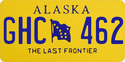 AK license plate GHC462