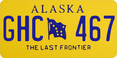 AK license plate GHC467