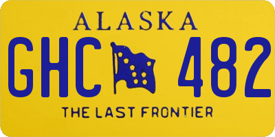 AK license plate GHC482