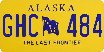 AK license plate GHC484