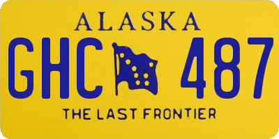 AK license plate GHC487