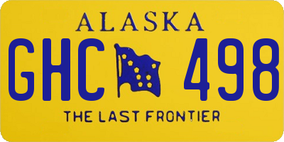 AK license plate GHC498
