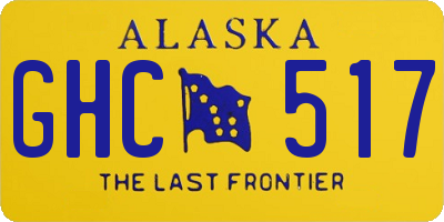 AK license plate GHC517