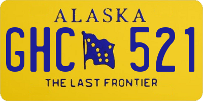 AK license plate GHC521