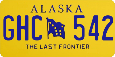 AK license plate GHC542