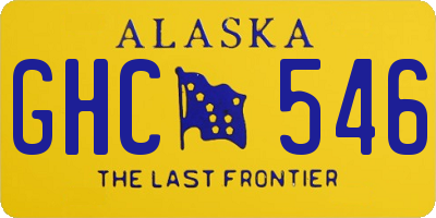 AK license plate GHC546