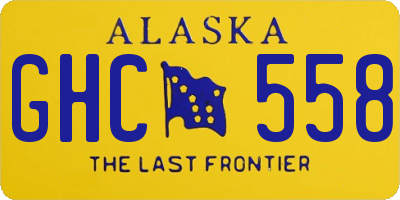 AK license plate GHC558