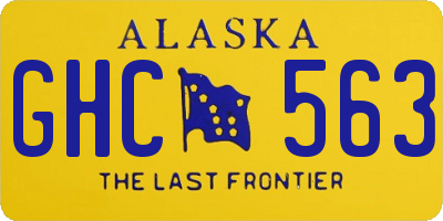 AK license plate GHC563