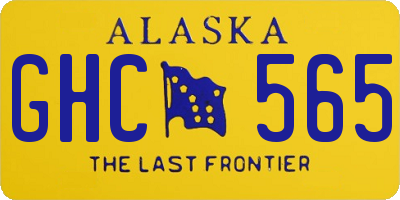 AK license plate GHC565