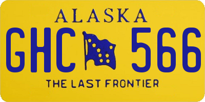 AK license plate GHC566