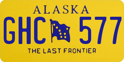 AK license plate GHC577
