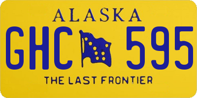 AK license plate GHC595
