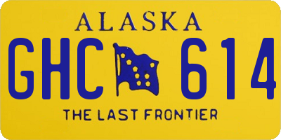 AK license plate GHC614