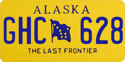 AK license plate GHC628
