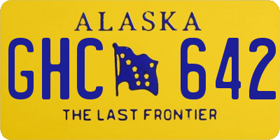 AK license plate GHC642
