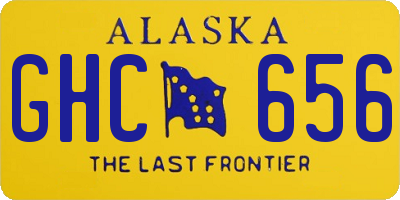AK license plate GHC656