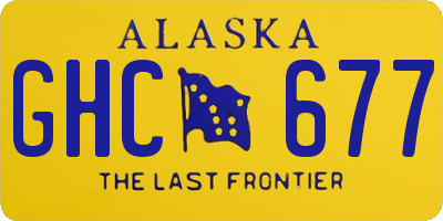 AK license plate GHC677