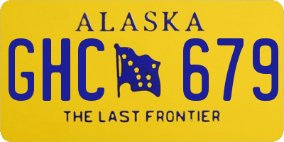AK license plate GHC679