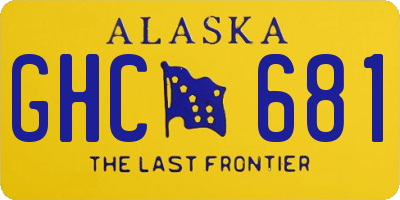 AK license plate GHC681