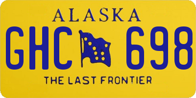 AK license plate GHC698