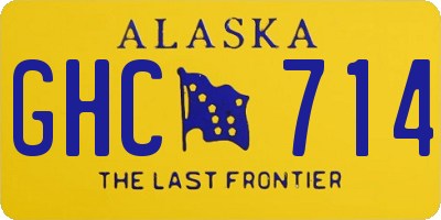AK license plate GHC714