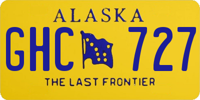 AK license plate GHC727