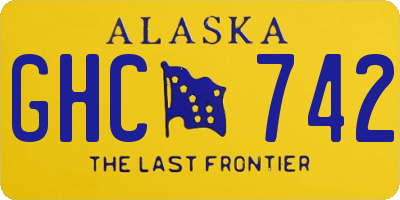 AK license plate GHC742