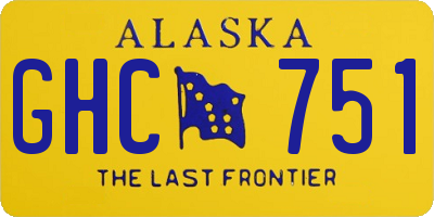 AK license plate GHC751