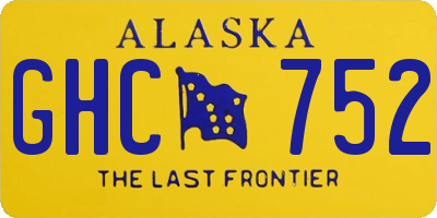 AK license plate GHC752