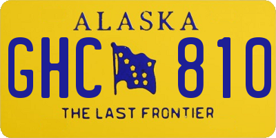 AK license plate GHC810
