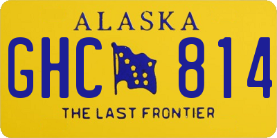 AK license plate GHC814