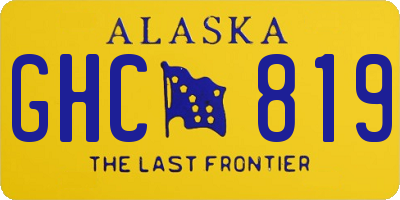 AK license plate GHC819
