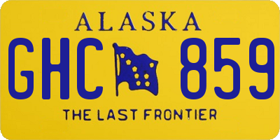 AK license plate GHC859