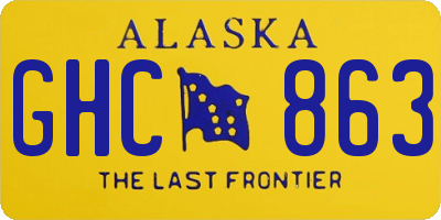 AK license plate GHC863