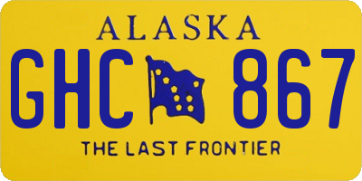 AK license plate GHC867