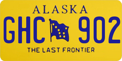 AK license plate GHC902