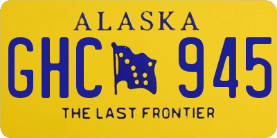 AK license plate GHC945