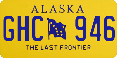 AK license plate GHC946
