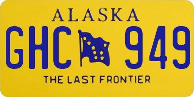 AK license plate GHC949