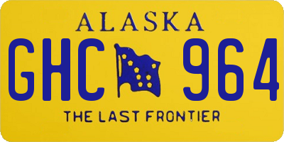 AK license plate GHC964