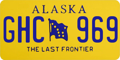 AK license plate GHC969