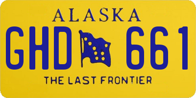 AK license plate GHD661